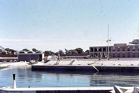 General view of the Parade Ground, Admin Block and the Boat Shed taken from the main breakwater.