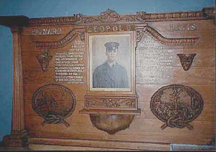 The Howard Leopold Davis memorial board