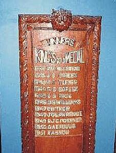 King's Gold Meddalists honours board, 1941 to 1951