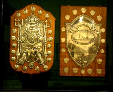 Two competition shields