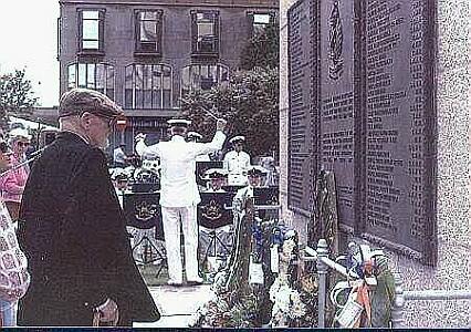 OB Jimmy McGlaughlin pays his respects