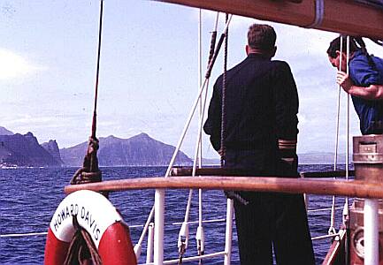 Bob Deacon and Robin Gratjios aboard the Howard Davis